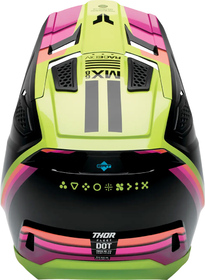 Casque cross Enfant Thor Fleet Defy Acid 2027 Derrière