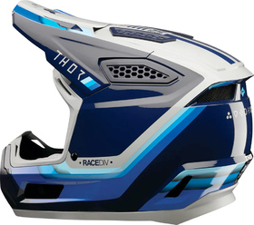 Casque cross Enfant Thor Fleet Defy Bleu 2027 Côté