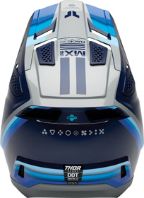 Casque cross Enfant Thor Fleet Defy Bleu 2027 Derrière