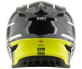 Casque cross Enfant Troy Lee Designs GP Pro Segment Gris 2026 Derrière