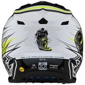 Casque cross Enfant Troy Lee Designs SE4 Polyacrylite Skooly Jaune Fluo 2023 Derrière