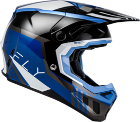 Casque cross Fly Racing Formula CC Strike Bleu 2027 Côté
