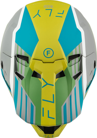 Casque cross Fly Racing Formula CC Strike Gris 2027 Dessus