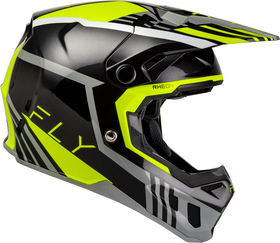 Casque cross Fly Racing Formula CC Strike Jaune Fluo 2027 Côté