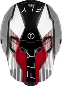 Casque cross Fly Racing Formula CC Strike Rouge 2027 Dessus