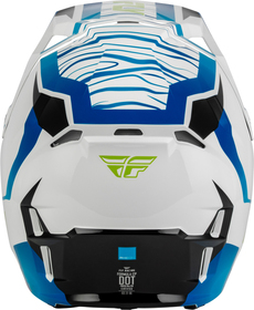 Casque cross Fly Racing Formula CP Charge Bleu 2027 Derrière