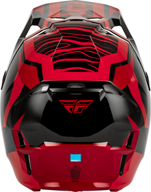 Casque cross Fly Racing Formula CP Charge Rouge 2027 Derrière
