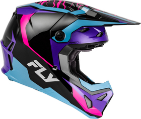 Casque cross Fly Racing Formula CP Charge Violet 2027 Côté