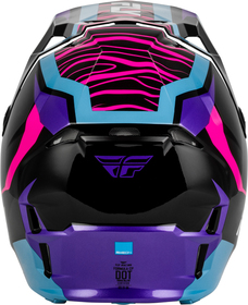 Casque cross Fly Racing Formula CP Charge Violet 2027 Derrière