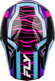 Casque cross Fly Racing Formula CP Charge Violet 2027 Dessus