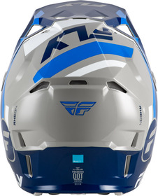 Casque cross Fly Racing Formula CP Seal Bleu 2027 Derrière