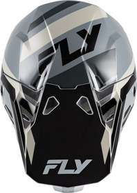 Casque cross Fly Racing Formula CP Seal Noir 2027 Dessus
