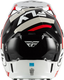 Casque cross Fly Racing Formula CP Seal Rouge 2027 Derrière