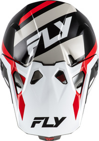 Casque cross Fly Racing Formula CP Seal Rouge 2027 Dessus