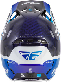 Casque cross Fly Racing Formula S Carbon Byte Bleu 2026 Derrière