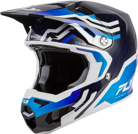 Casque cross Fly Racing Formula S Carbon Byte Bleu 2026