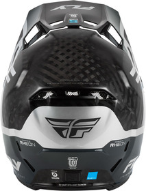 Casque cross Fly Racing Formula S Carbon Byte Gris 2026 Derrière