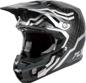 Casque cross Fly Racing Formula S Carbon Byte Gris 2026