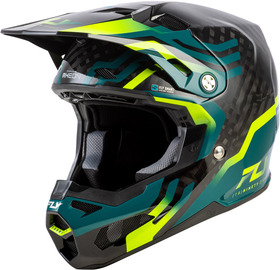 Casque cross Fly Racing Formula S Carbon Byte Jaune Fluo 2026