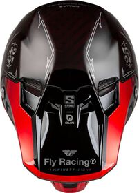 Casque cross Fly Racing Formula S Carbon Legacy Rouge 2024 Dessus
