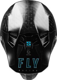 Casque cross Fly Racing Formula S Carbon Solid 2024 Dessus