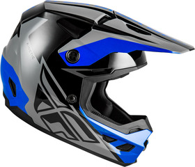 Casque cross Fly Racing Kinetic Crest Bleu 2027 Côté