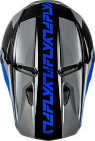 Casque cross Fly Racing Kinetic Crest Bleu 2027 Dessus