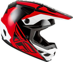 Casque cross Fly Racing Kinetic Crest Rouge 2027 Côté