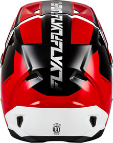 Casque cross Fly Racing Kinetic Crest Rouge 2027 Derrière
