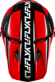 Casque cross Fly Racing Kinetic Crest Rouge 2027 Dessus