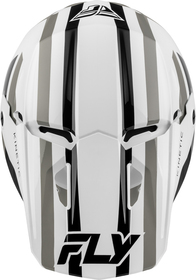 Casque cross Fly Racing Kinetic Sync Blanc 2027 Dessus