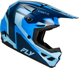 Casque cross Fly Racing Kinetic Sync Bleu 2027 Côté