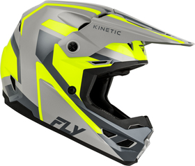 Casque cross Fly Racing Kinetic Sync Jaune Fluo 2027 Côté