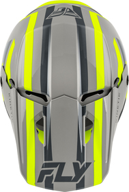 Casque cross Fly Racing Kinetic Sync Jaune Fluo 2027 Dessus
