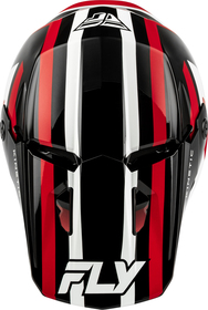 Casque cross Fly Racing Kinetic Sync Rouge 2027 Dessus
