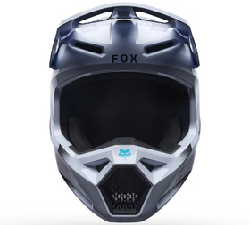 Casque cross Fox V1 Clutch Blanc 2027 Devant