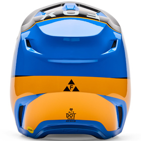 Casque cross Fox V1 Collect Bleu 2026 Derrière