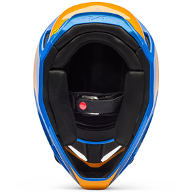 Casque cross Fox V1 Collect Bleu 2026 Dessous