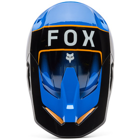 Casque cross Fox V1 Collect Bleu 2026 Dessus