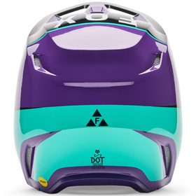 Casque cross Fox V1 Collect Violet 2026 Derrière