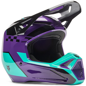 Casque cross Fox V1 Collect Violet 2026