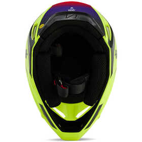 Casque cross Fox V1 Flora Jaune 2024 Dessous