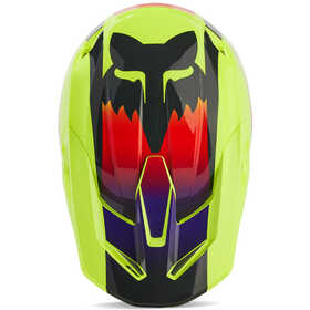 Casque cross Fox V1 Flora Jaune 2024 Dessus