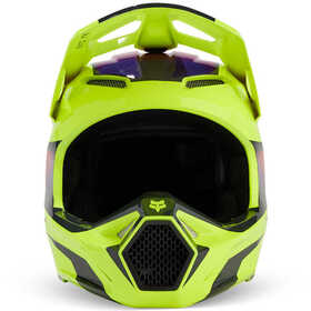 Casque cross Fox V1 Flora Jaune 2024 Devant