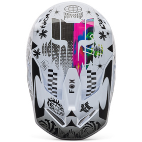 Casque cross Fox V1 Image Cosmo 2026 Dessus