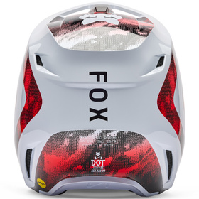Casque cross Fox V1 Kairos Blanc 2026 Derrière