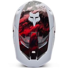 Casque cross Fox V1 Kairos Blanc 2026 Dessus