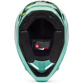 Casque cross Fox V1 Kairos Turquoise 2026 Dessous