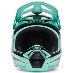 Casque cross Fox V1 Kairos Turquoise 2026 Devant