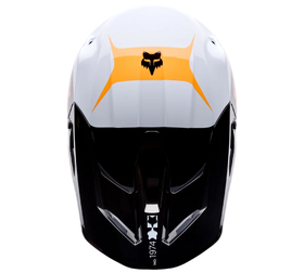 Casque cross Fox V1 Noble Noir-Blanc 2026 Dessus